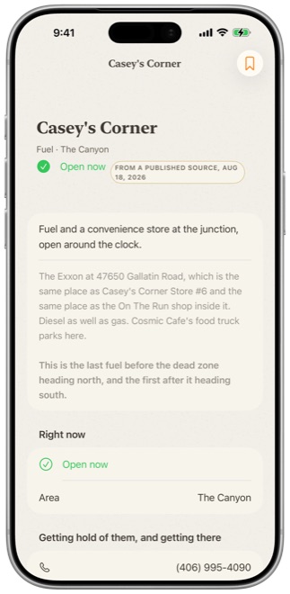 Open now, and what it really is